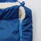 Конверт меховой в коляску "Эдельвейс", цвет синий 11300 - Фото 4