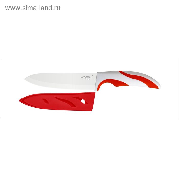 Нож керамический поварской 28 см, цвет МИКС - Фото 1
