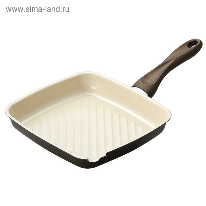 Сковорода с керамическим покрытием, 28х26 см - Фото 1