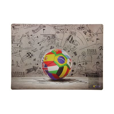 Накладка на стол, пластик, 339 х 224 мм, «Мировой футбол»