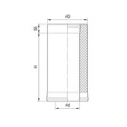 Дымоход Феррум утепленный нержавеющий 430/0,5мм, оцинкованный d 120/200 мм, L=0,5 м, по воде   16560 - Фото 2