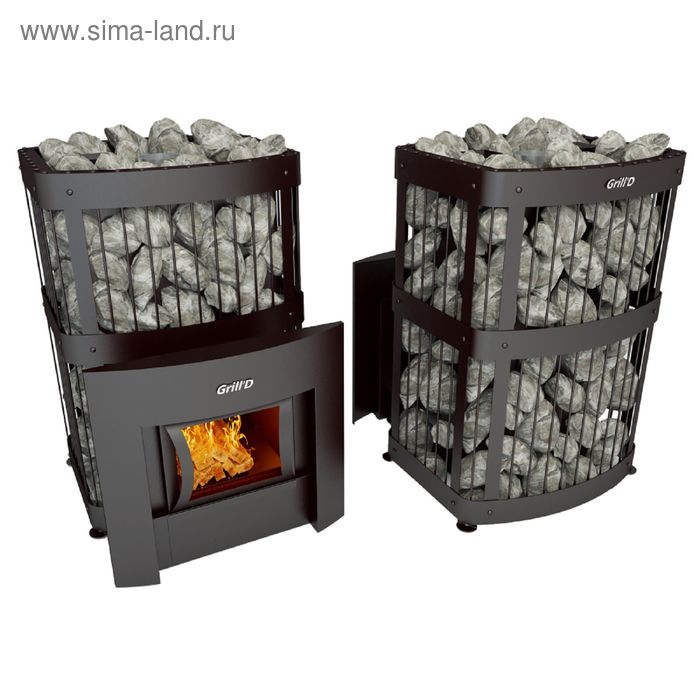 Печь для бани Grill'D Fortuna 280 G window black - Фото 1