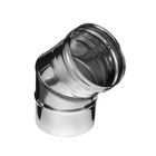 Колено для дымохода «Феррум», угол 135°, нержавеющая сталь 430/0.5 мм, d=115 мм - Фото 1