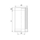 Дымоход утеплённый нержавеющий «Феррум», 430/0.5 мм, оцинкованный d=115/200 мм, L=0.5 м, по воде - фото 22906655