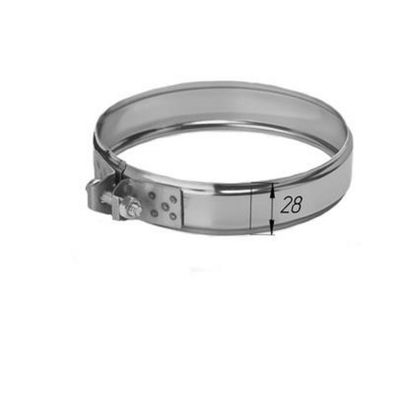 Хомут обжимной для дымоходной трубы «Феррум», нержавеющая сталь 430/0.5 мм, d=210