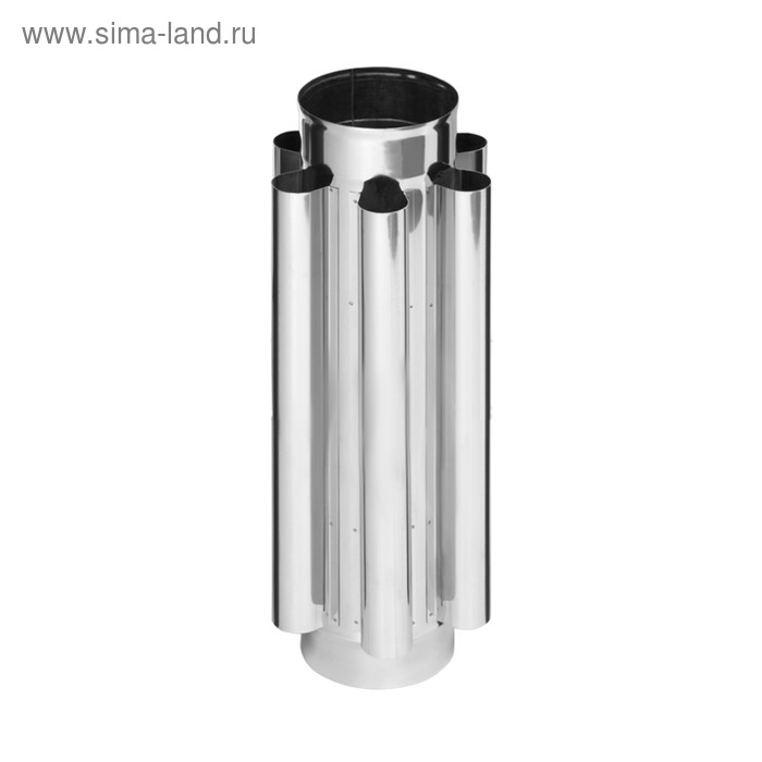 Дымоход-конвектор Феррум нержавеющий 439/0,8 мм, d 120, L=0,5 м