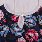 Платье для девочки "Осенний блюз", рост 92 см (50), цвет чёрный/белый, принт пионы (арт. ДПД854067н_М) - Фото 7