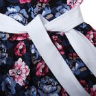 Платье для девочки "Осенний блюз", рост 116 см (60), цвет чёрный/белый, принт пионы - Фото 4