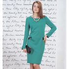 Платье женское 5229 цвет зеленый/черный, р-р 54 - Фото 1