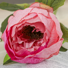 Цветы искусственные "Крупный пион" 9х70 см, розовый - фото 8290569