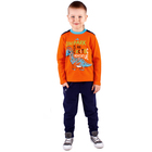 Джемпер для мальчика "Дино", рост 92 см (50), цвет оранжевый/синий (арт. ПДД438067_М) - Фото 1