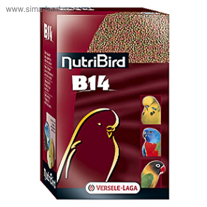 Корм VERSELE-LAGA NutriBird B14 для волнистых и других попугаев, гранулы,  800 г. - Фото 1