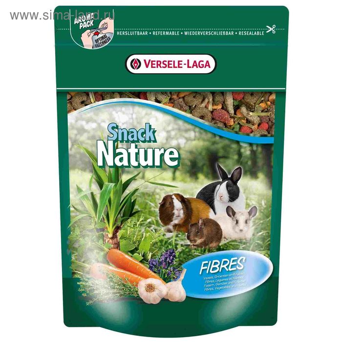 Корм VERSELE-LAGA  Nature Snack Fibres для грызунов, с клетчаткой, доп., 500 г. - Фото 1