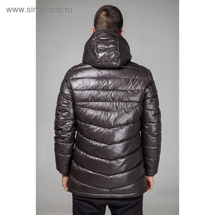 Куртка мужская зимняя, размер 52, цвет тёмно-коричневый 153-350 - Фото 1