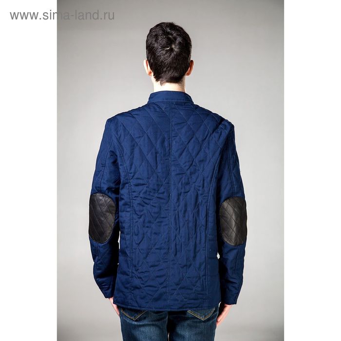 Куртка мужская демисезонная, размер 54, цвет чёрный/синий DG 63-100 - Фото 1
