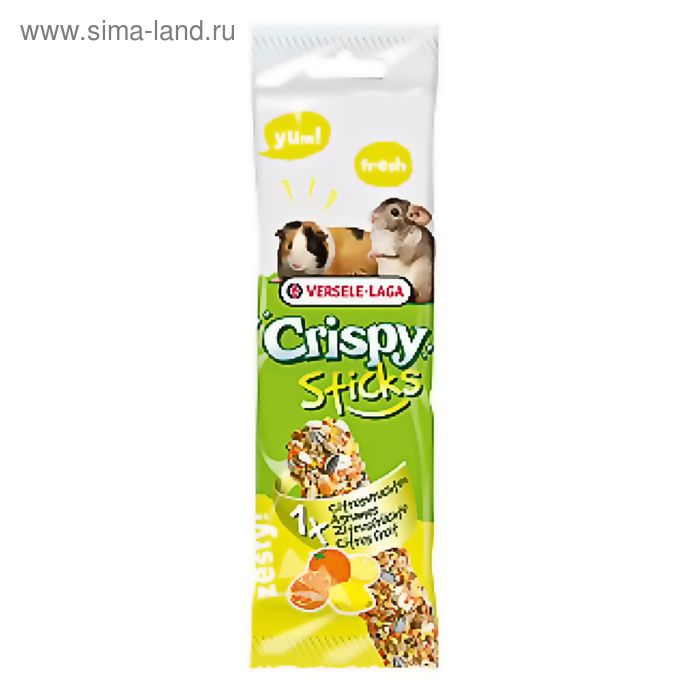 Палочка VERSELE-LAGA Crispy для морских свинок и шиншилл, с цитрусовыми, 1х55 г - Фото 1