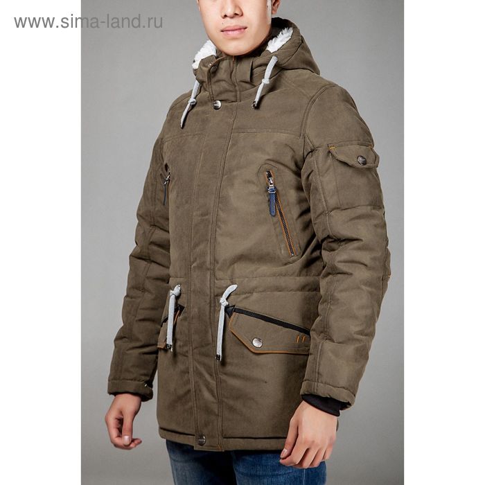 Куртка мужская зимняя  размер 46 ,цвет хаки DG 20-350 - Фото 1