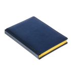 Ежедневник датированный 2017г А5+, 176 листов SIDNEY NEBRASKA, золотой срез, ляссе, белый блок, синий - Фото 2