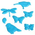 Молд для творчества "Цветы и бабочки", 8 х 8 см - Фото 2