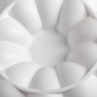 Форма для муссовых десертов и выпечки Доляна «Цветок», силикон, 21×7 см, цвет белый - Фото 4