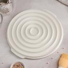 Форма для муссовых десертов и выпечки Доляна «Слои», силикон, 27×25,5 см, цвет белый - Фото 3