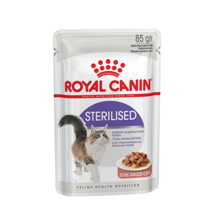 Влажный корм RC Sterilised для стерилизованных кошек, в соусе, пауч, 85 г - Фото 1