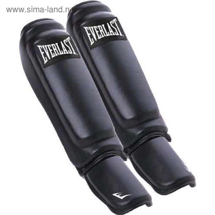 Защита голени и стопы Everlast  Martial Arts Leather Shin-Instep S/M черн. - Фото 1