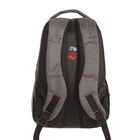 Рюкзак молодёжный на молнии, 1 отдел, наружный карман, цвет серый - Фото 3
