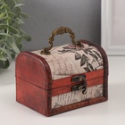 Шкатулка для украшений «Сундучок. Письма из далека», дерево, 12×9×8.5 см - Фото 2