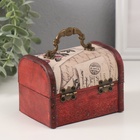 Шкатулка для украшений «Сундучок. Письма из далека», дерево, 12×9×8.5 см - Фото 4