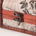 Шкатулка для украшений «Сундучок. Письма из далека», дерево, 12×9×8.5 см - Фото 5