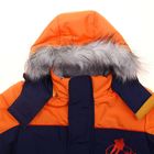Комплект зимний для мальчика, рост 110 см, цвет синий/оранжевый (арт. Ш-059) - Фото 3