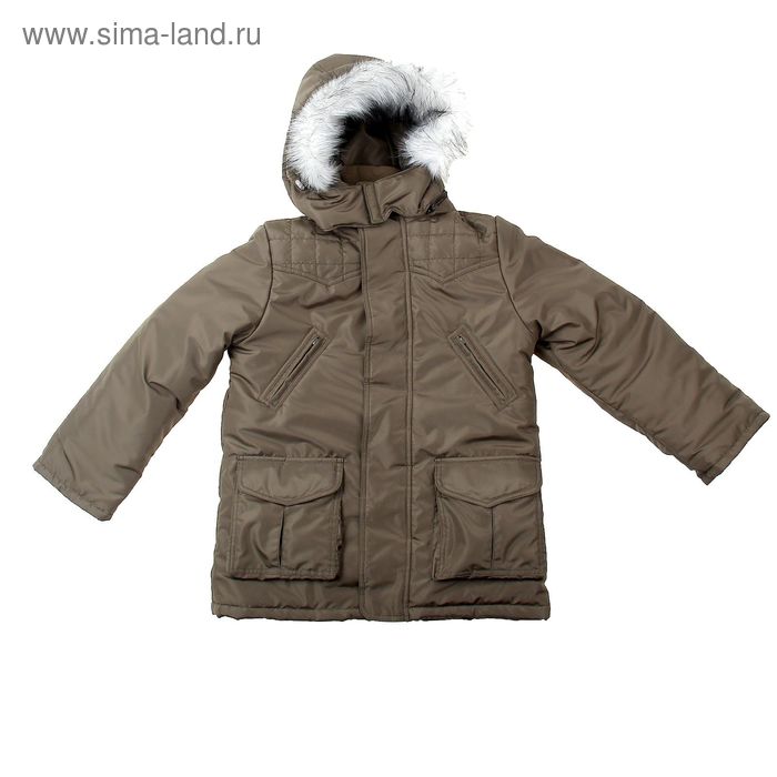 Куртка зимняя для мальчика, рост 128 см, цвет зелёный (арт. Ш-118) - Фото 1
