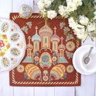 Салфетка "Светлой Пасхи" 30 х 30 см, гобелен 95% п/э, 5% хлопок - Фото 1