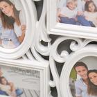 Фоторамка пластик на 6 фото 10х15 см "Стильная" белая 50,5х31 см - Фото 2