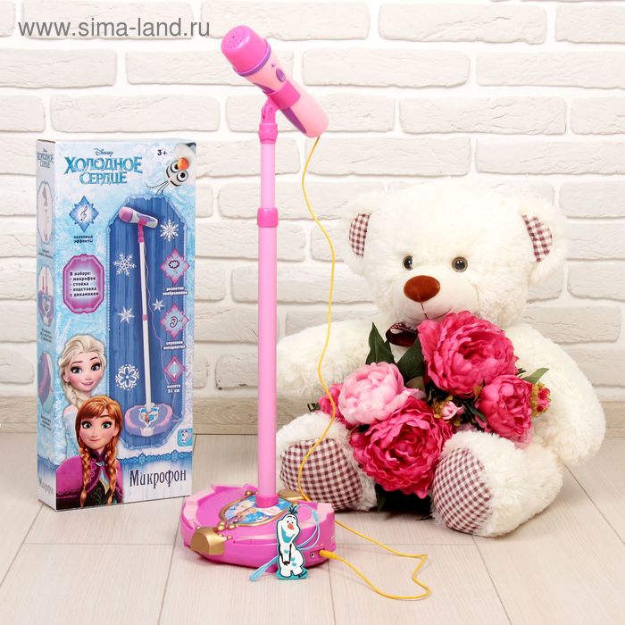 Игрушка музыкальная "Микрофон", высота 51 см, Холодное сердце - Фото 1
