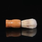 Помазок для бритья, деревянный, цвет бежевый - Фото 3