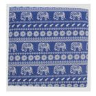 Короб для хранения (пуф) складной «Индийский слон», 30×30×30 см, цвет синий - Фото 4
