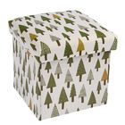 Короб для хранения (пуф) складной "Ёлки" - Фото 1