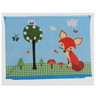 Короб стеллажный для хранения с крышкой «Лиса на поляне», 40×26×26 см, цвет голубой - Фото 2