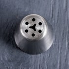 Насадка кондитерская «Центр цветка», d=3,5 см, выход 1,8 см, нержавеющая сталь - Фото 2