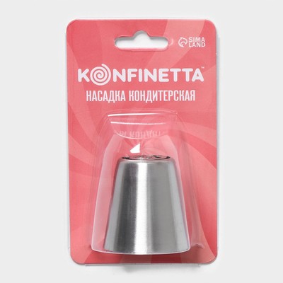 Насадка кондитерская KONFINETTA «Цветок», d=3.7 см, выход d=2.2 см, нержавеющая сталь