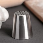 Насадка кондитерская «Травка фасонная», d=3,5 см, выход 1,9 см, нержавеющая сталь - Фото 2