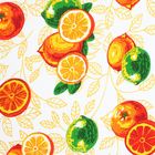 Полотенце вафельное набивное "Апельсины" 40х70 см 160 гр/м хлопок - Фото 2