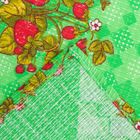 Полотенце вафельное набивное "Клубника", 40х70 см, цвет зеленый, принт МИКС - Фото 3