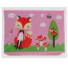 Короб стеллажный для хранения с крышкой «Лиса на поляне», 40×26×26 см, цвет розовый - Фото 2