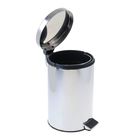 УЦЕНКА Ведро мусорное с педалью, 12 л, нержавеющая сталь - Фото 2