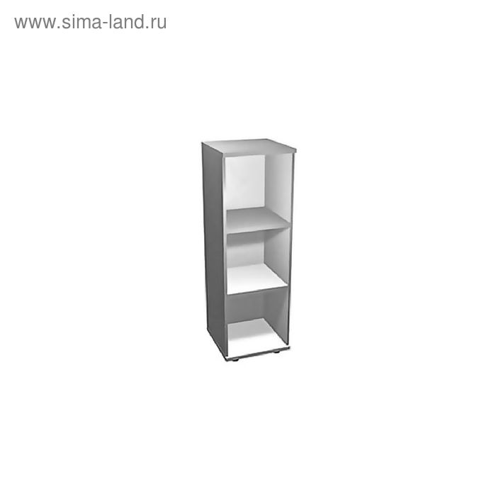 Шкаф-стеллаж открытый трёхярусный односекционный, серый ПШС3.1 - Фото 1