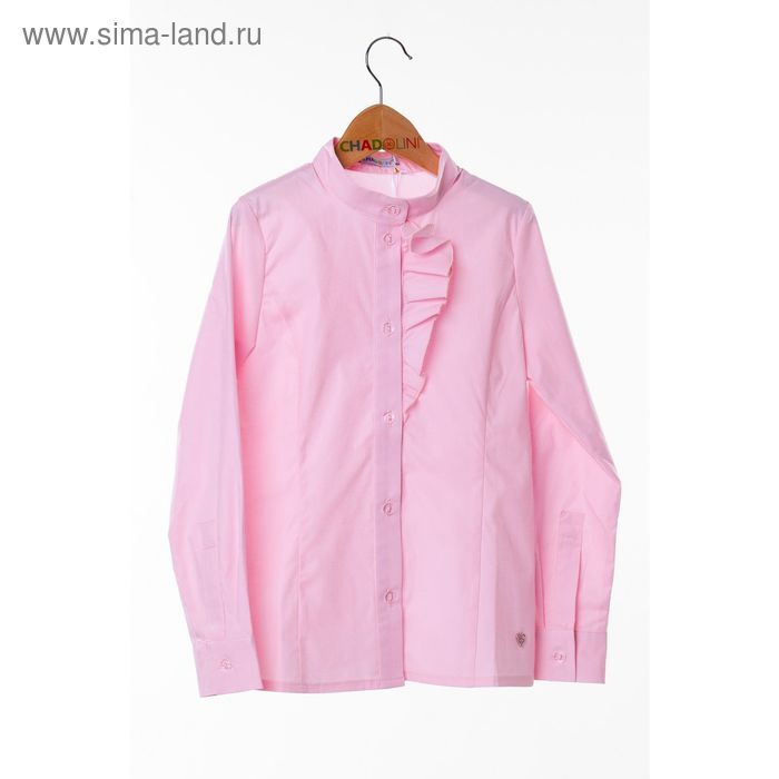 Блузка для девочки, рост 146 см, цвет розовый SC16-11-17-05 - Фото 1