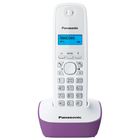 Радиотелефон DECT Panasonic KX-TG1611 RUF, Caller ID, AOH, телефонная книга, белый/фиолетовый - Фото 1